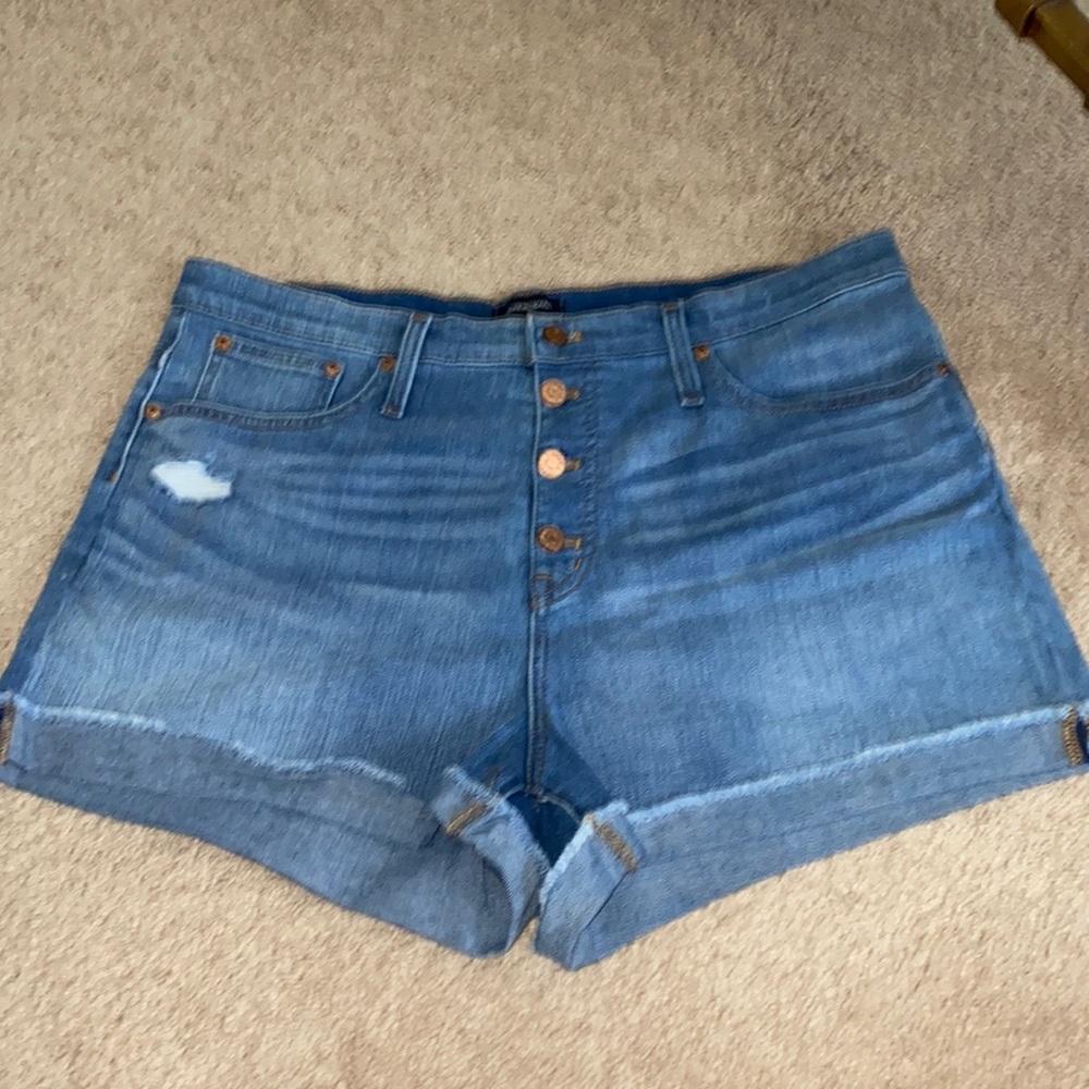 J. Crew high rise denim short